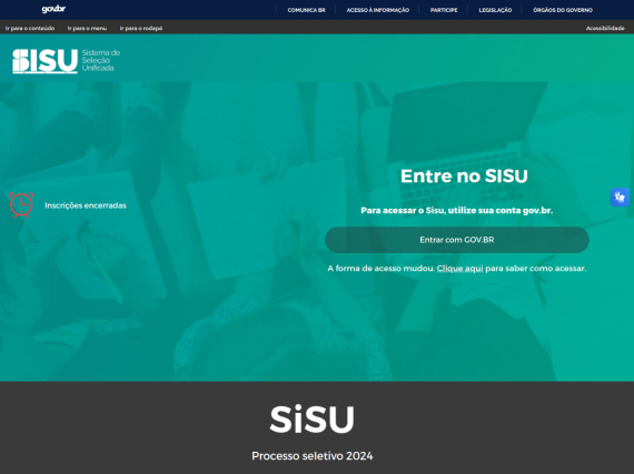 Portal SISU - Sistema de Seleo Unificada
